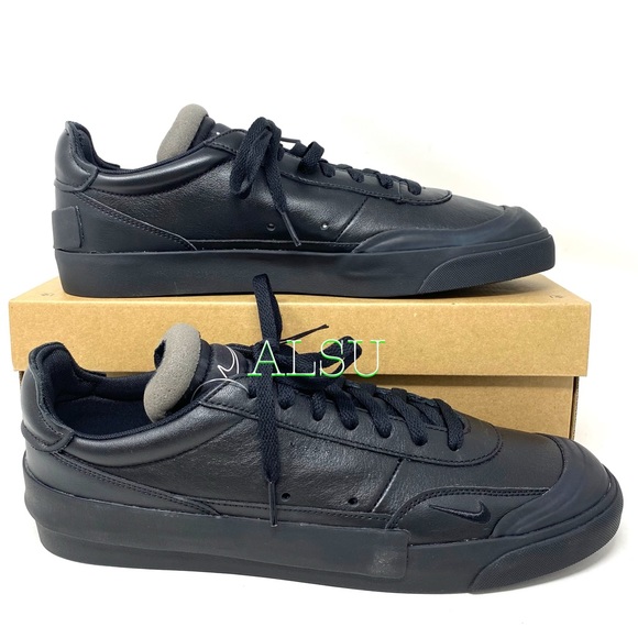 Nike Drop-Type PRM Leather Black Men’s Sneakers - Picture 2 of 9